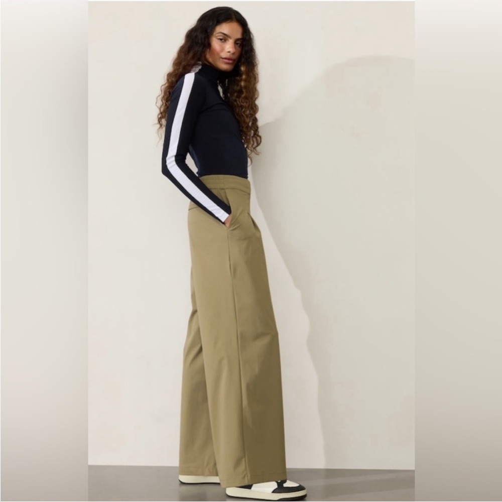 NWT! Athleta Olive Green Pinnacle High Rise Trouser - Multiple (#472041) 🧩 - Picture 3 of 8